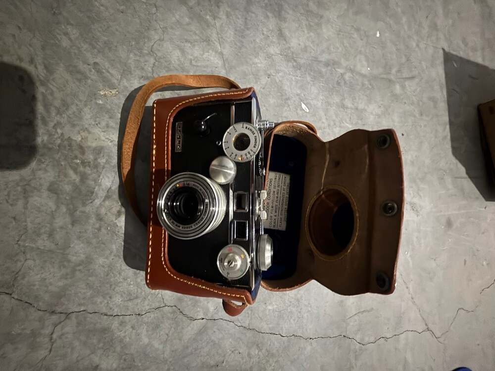 Vintage Argus C3 35mm Rangefinder Camera with Leather Case
